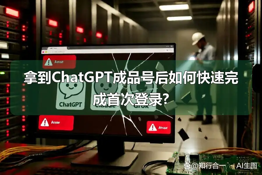拿到ChatGPT成品号后如何快速完成首次登录?